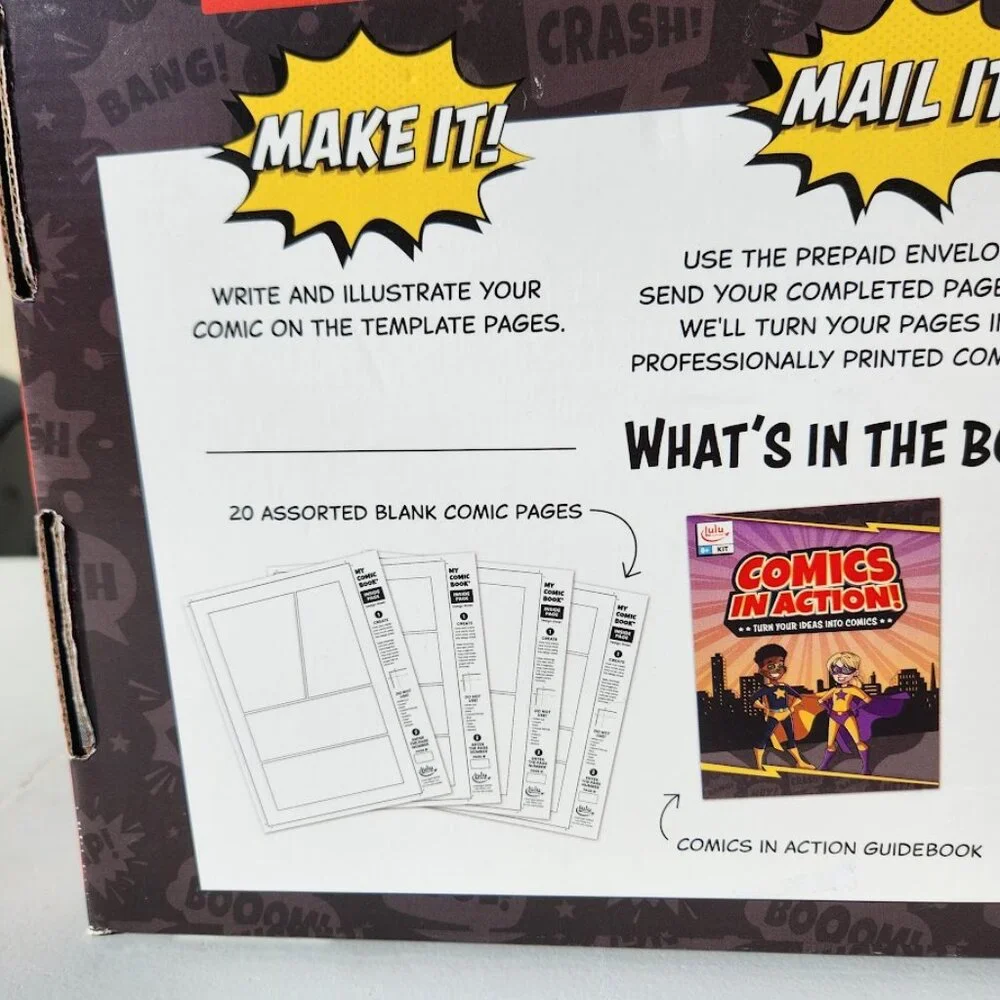 New Lulu Jr. My Comic Book making craft kit writing comicbook Published Create y